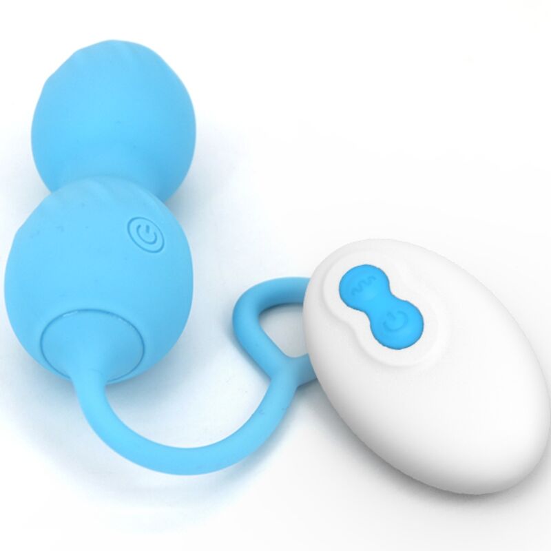 Armony – Boules de Geisha Vibrantes avec Télécommande – Bleu
