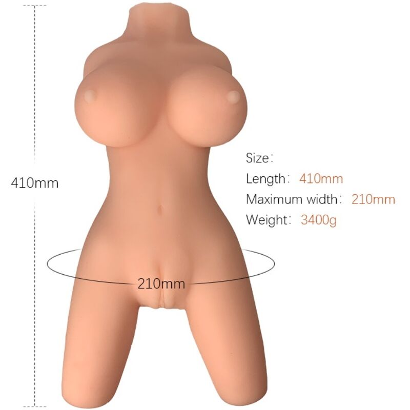 Weiblicher Busenmasturbator ultra-realistisch TPE 41 cm - Armony