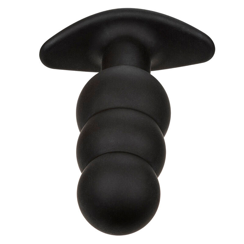 Plug Anal Vibrant Rock Bottom Perlé Noir - CalExotics