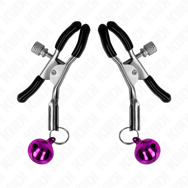 KINK – Pince à Seins réglables avec Cloche Violet