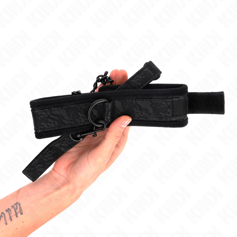 Collier BDSM Basic avec Laisse 77cm Ajustable - KINK - KINK COLLAR & GAG