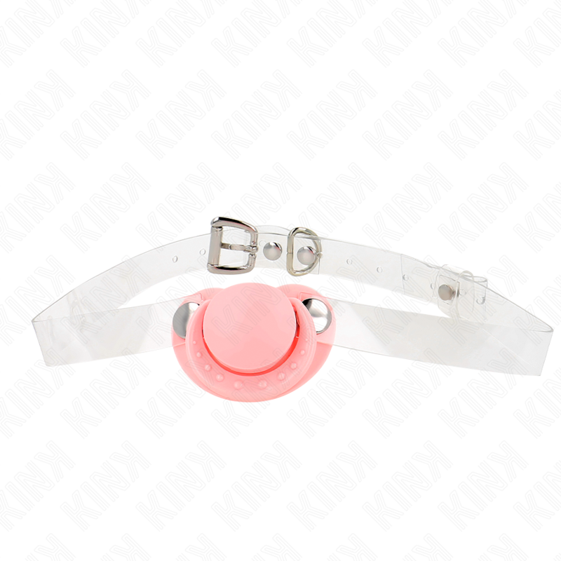 Gag sucette rose ajustable 43-60 cm - Kink - KINK COLLAR & GAG