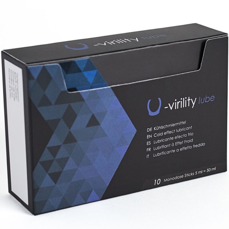 500Cosmetics - Lubrifiant eau effet froid U-Virility Lube 10 sachets de 5 ml