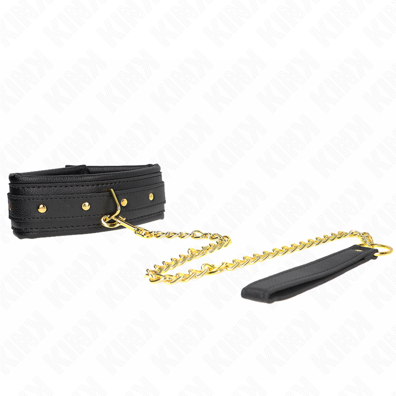 Collier Bondage avec Bracelet Imitation Cuir Réglable - Kink - KINK COLLAR & GAG