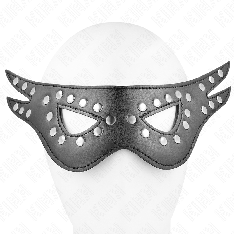 Masque sexy en cuirette modèle 1 27x13 cm - Kink - KINK MASKED ALLURE