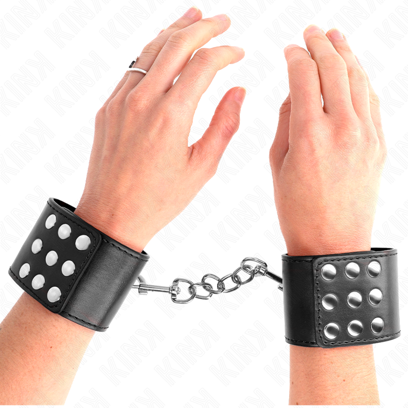 Menottes Appui-Poignets Réglables Noir 19-24cm - KINK - KINK WRIST RESTRAINT