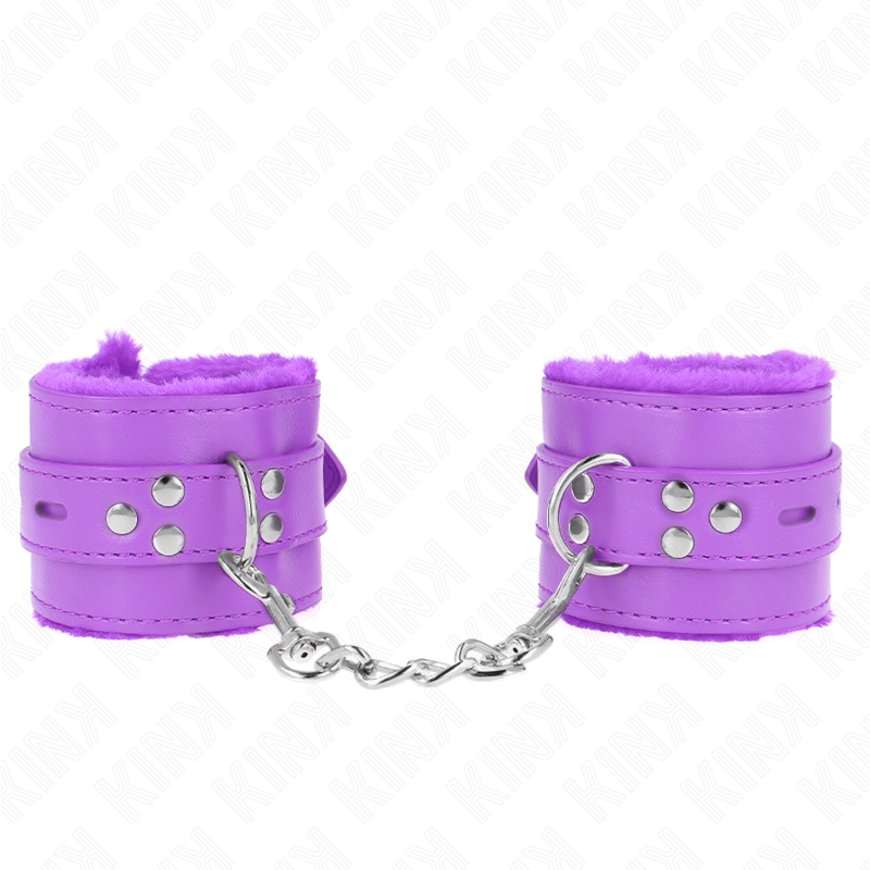 Bracelets de Poignet Fourrure Violets Réglables - KINK - KINK WRIST RESTRAINT