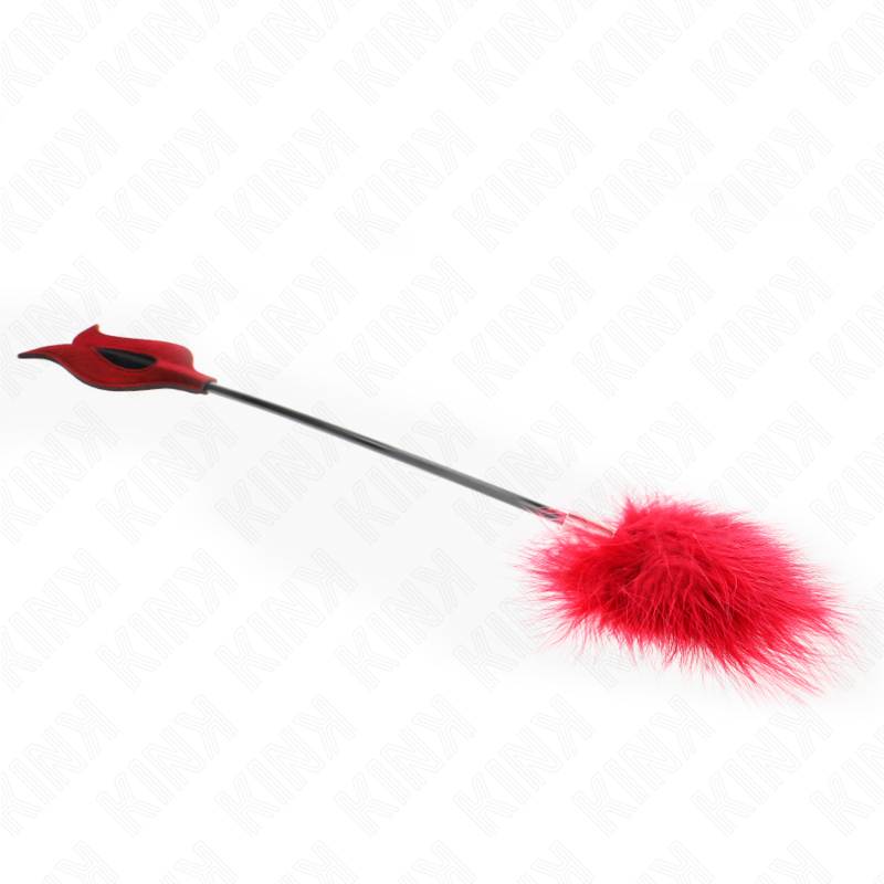 Plumes chatouilleuses avec palette rose 8 cm - Kink - KINK IMPACT & TOUCH