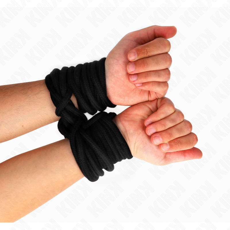 Kink - Corde Bondage en Coton 20m - Noir