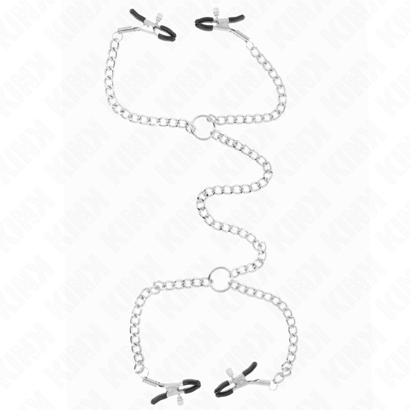 KINK – 4 pinces réglables pour tétons avec chaînes