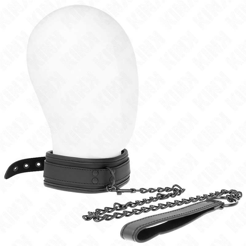 Collier de Bondage Néoprène Réglable avec Ceinture 78cm - Kink - KINK COLLAR & GAG
