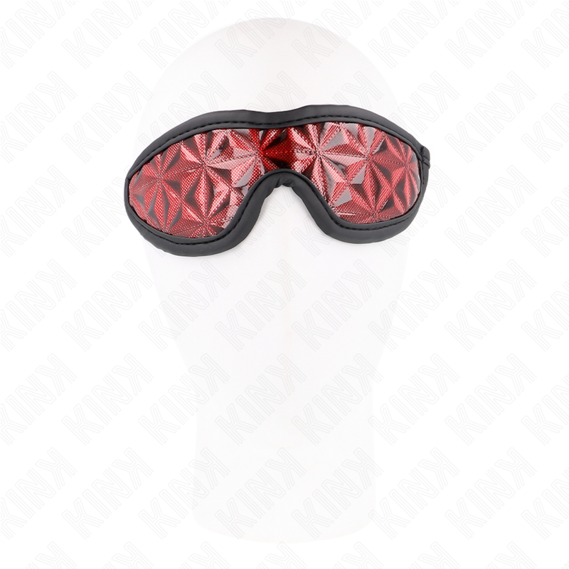 Kink - Masque intégral BDSM avec motif diamant - Rouge