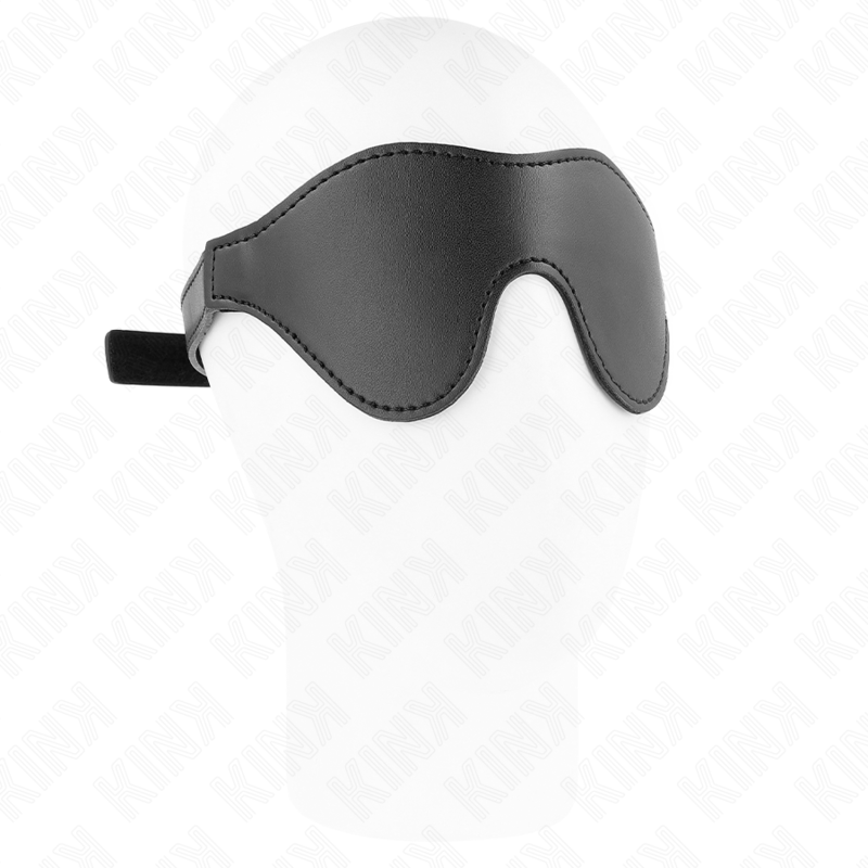 Kink - Masque intégral réglable BDSM en cuir végan - Noir