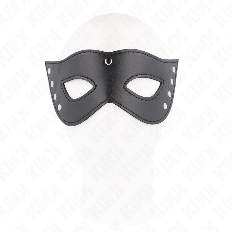 Masque pour les yeux 4 rivets 28x8 cm noir - Kink - KINK MASKED ALLURE