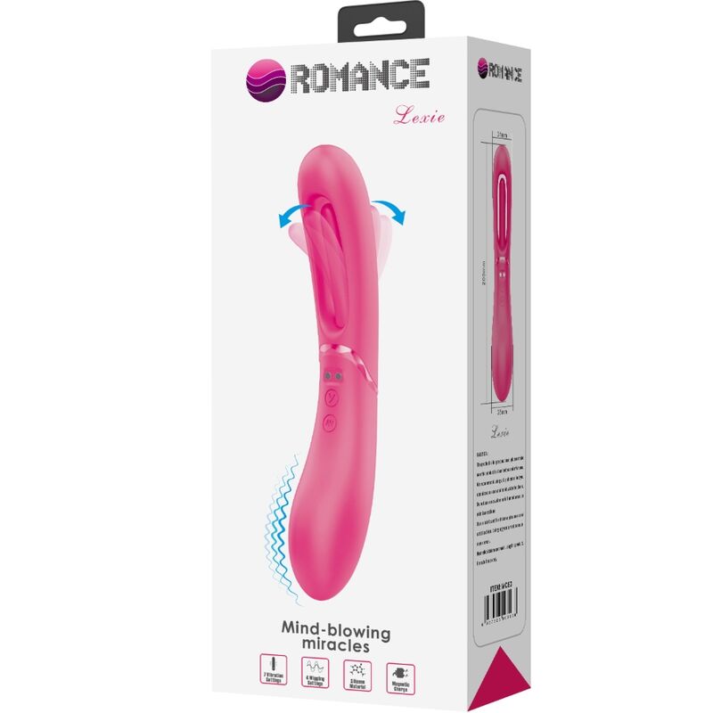 Vibromasseur point G Lexie 7 vibrations rose - Romance - ROMANCE