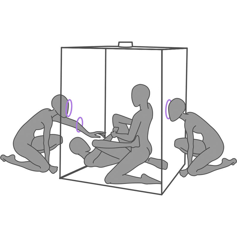 Secret Dome - Cabine BDSM ’Bondage box’ Scandale - Violet et Noir