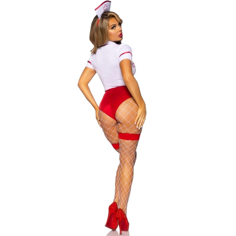 Déguisement Infirmière Sexy Rouge et Blanc Taille S - Leg Avenue