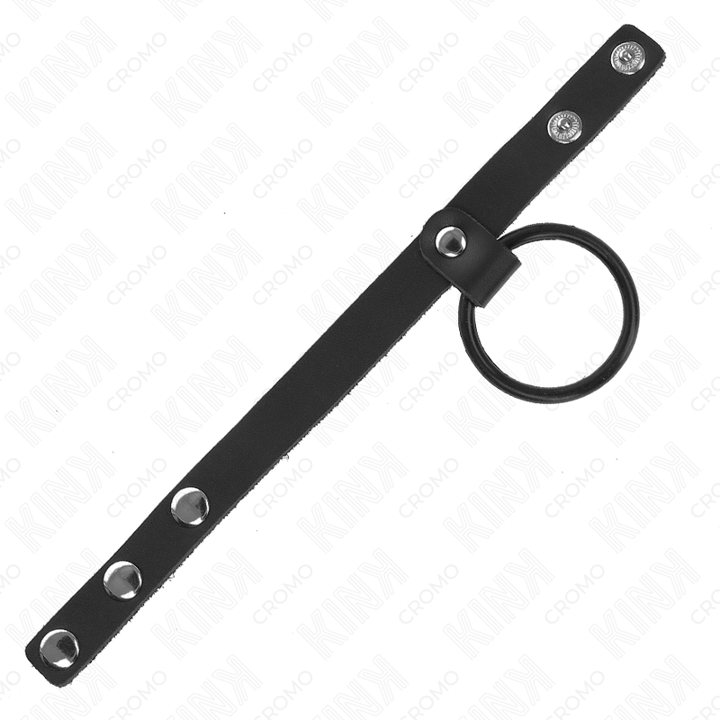Anneau Pénien Silicone 3,8cm + Séparateur Cuir 22cm - KINK - KINK RING POWER