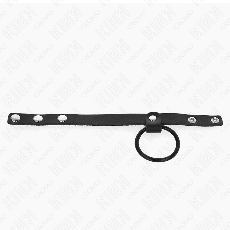 Anneau Pénien Silicone 3,8cm + Séparateur Cuir 22cm - KINK - KINK RING POWER
