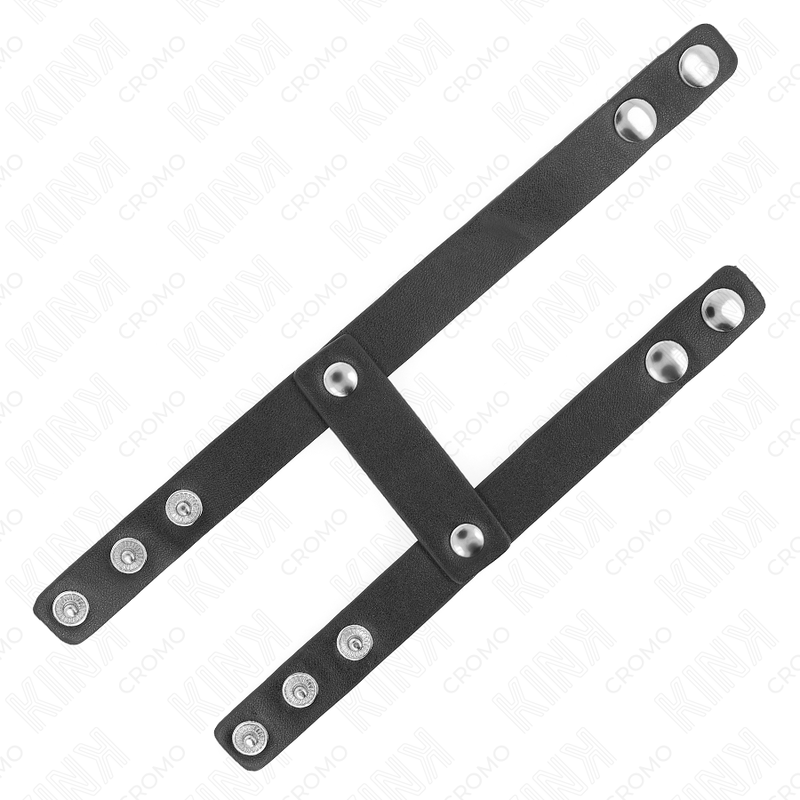 Anneau Pénien Double en Cuir Réglable - KINK - KINK RING POWER