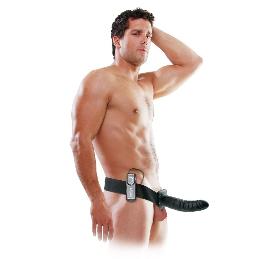 Gode-Ceinture Creux Vibrant Fetish Fantasy Noir 19cm - Fetish Fantasy