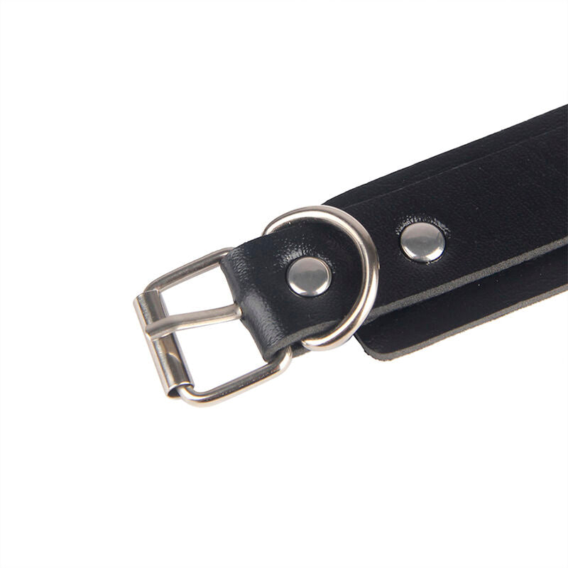Menottes avec ceinture de bondage noire taille unique - Subblime - SUBBLIME FETISH