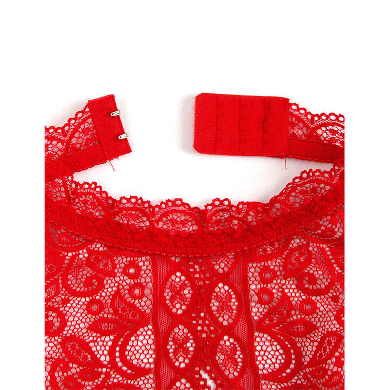 Body coupe ouverte rouge S/M - Subblime - SUBBLIME BODYSTOCKINGS