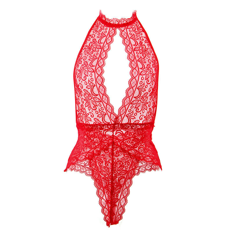 Body coupe ouverte rouge taille L/XL - Subblime - SUBBLIME BODYSTOCKINGS