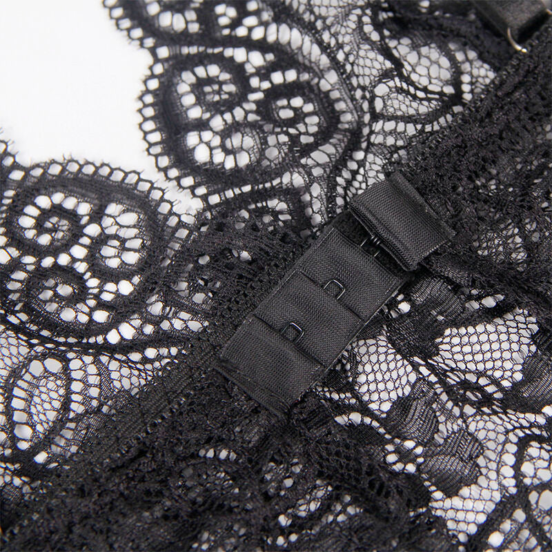 Seidenachthemd und Spitzenhöschen + schwarzes Höschen L/XL - Subblime