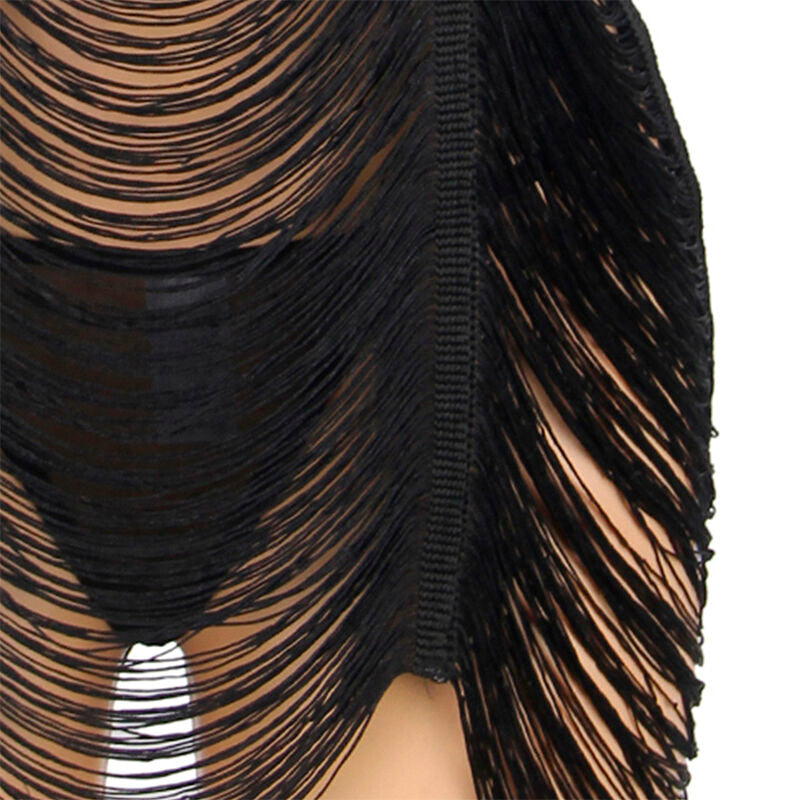 Robe à bretelles et string noir L/XL - Subblime - SUBBLIME SETS