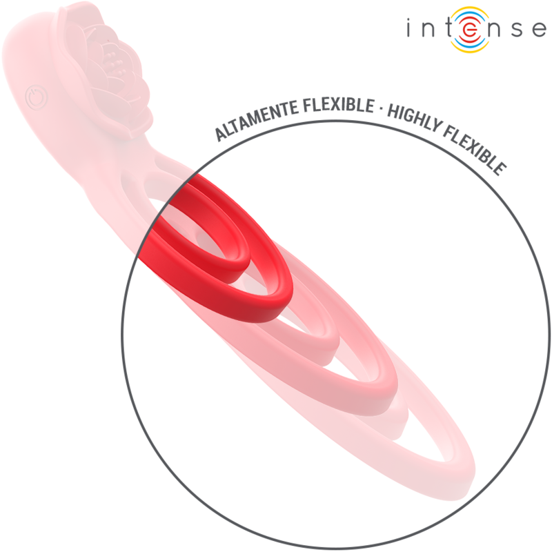 Stimulateur Clitoridien Gail Rose Rouge Télécommandé - Intense