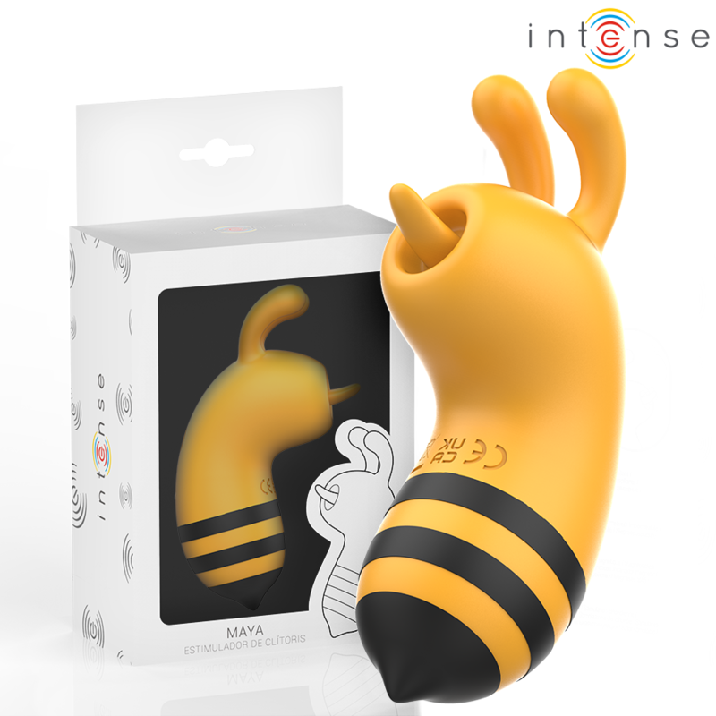 Stimulateur Clitoridien Maya Forme Abeille Jaune - INTENSE