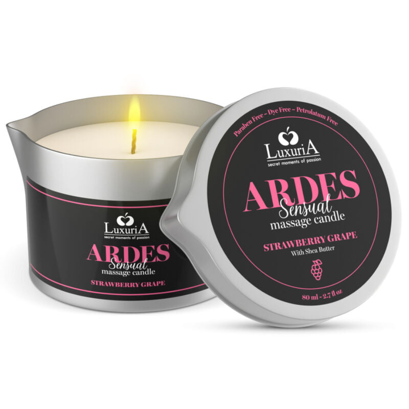 Intimateline - Bougie de Massage Fraise / Raisin Luxuria Ardes