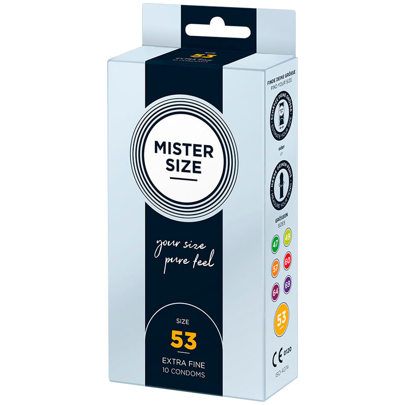 Préservatif taille M 53 mm Mister Size (10 unités) - Mister Size - MISTER SIZE