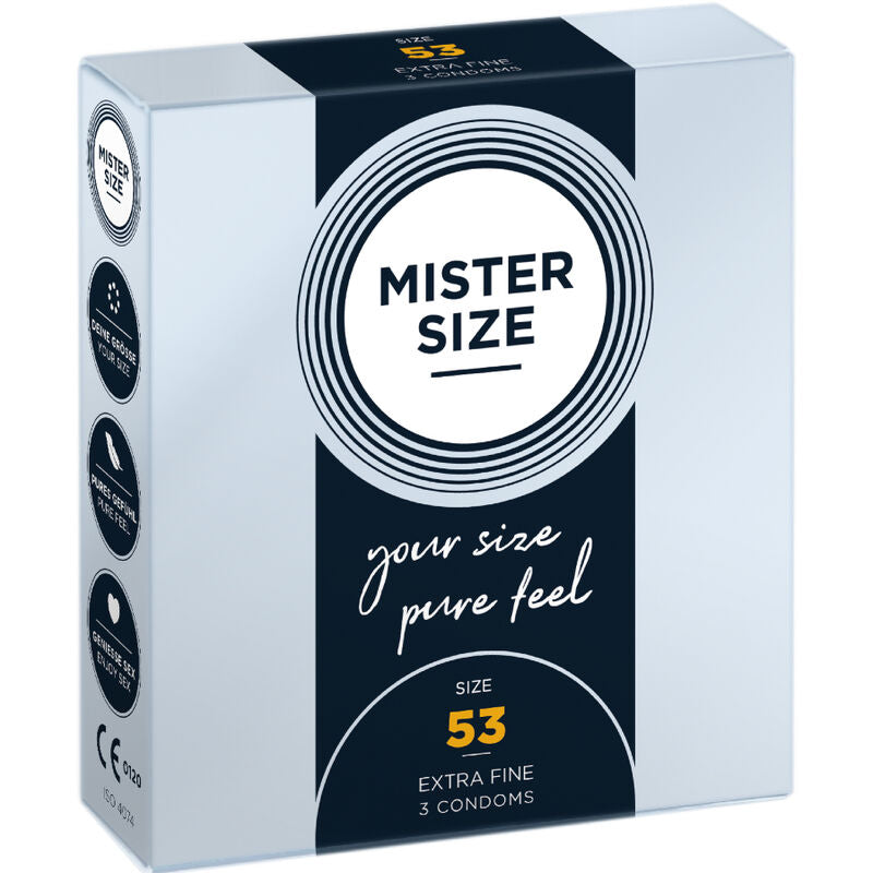 Préservatifs taille M 53 mm lot de 3 - Mister Size - MISTER SIZE