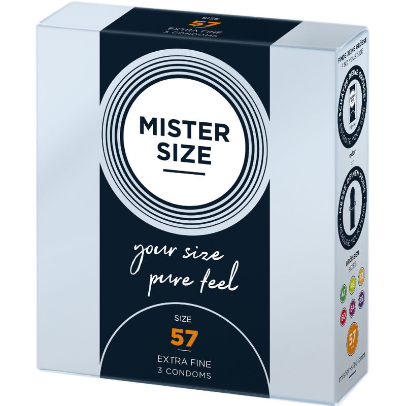 Préservatif taille L 57 mm Mister Size (3 unités) - Mister Size - MISTER SIZE