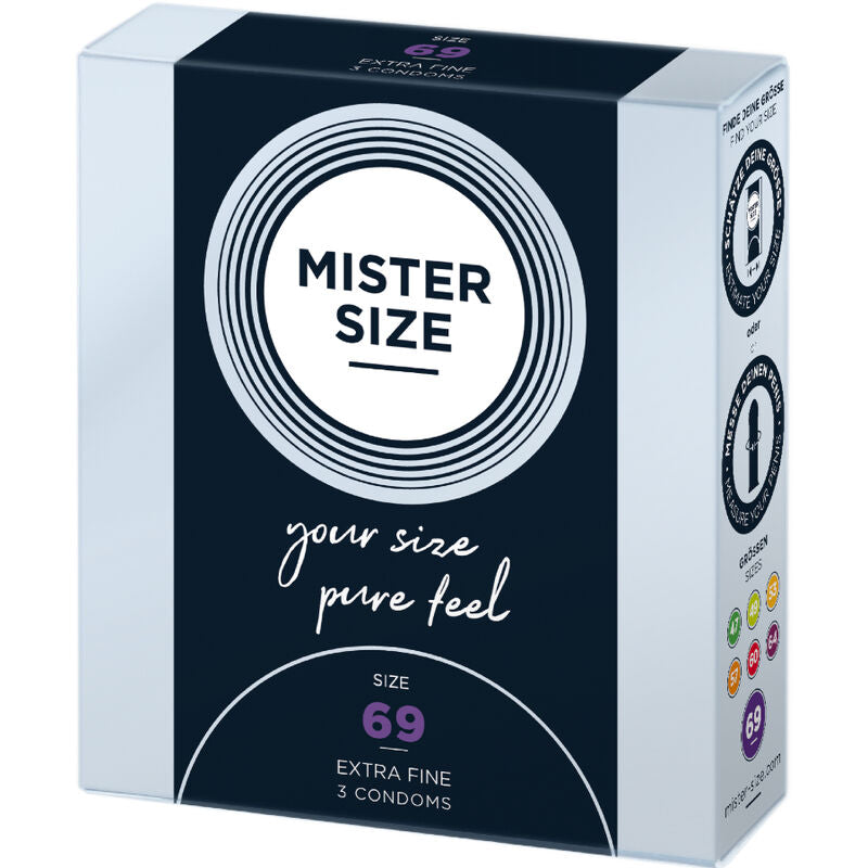 Mister Size – Préservatifs Grande Taille XXXL 69 mm Ultra Confort – 3 unités