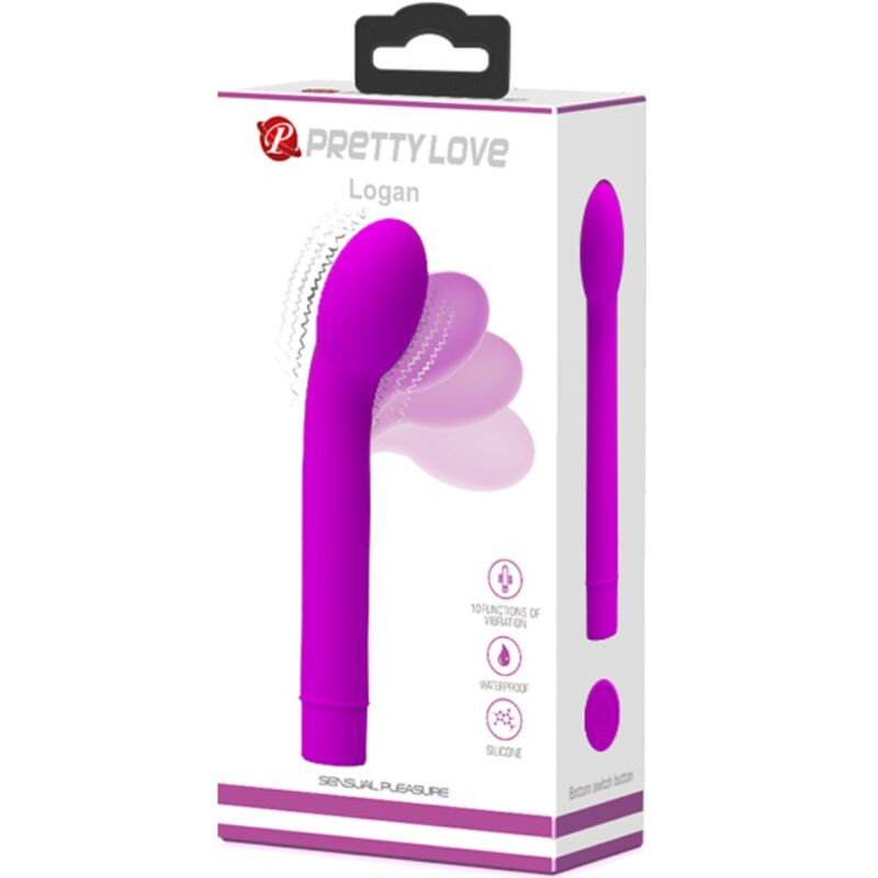 Vibrateur Point G Logan Violet 10 Vibrations - Pretty Love