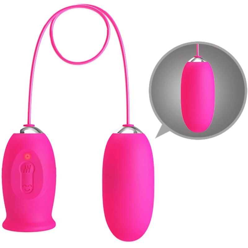 Oeuf Vibrant Pretty Love Double Stimulation Rose - Pretty Love