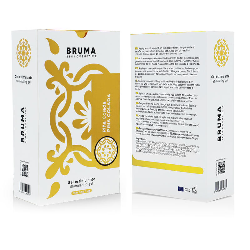 Gel Stimulant Bruma Saveur Pina Colada 15ml - Bruma