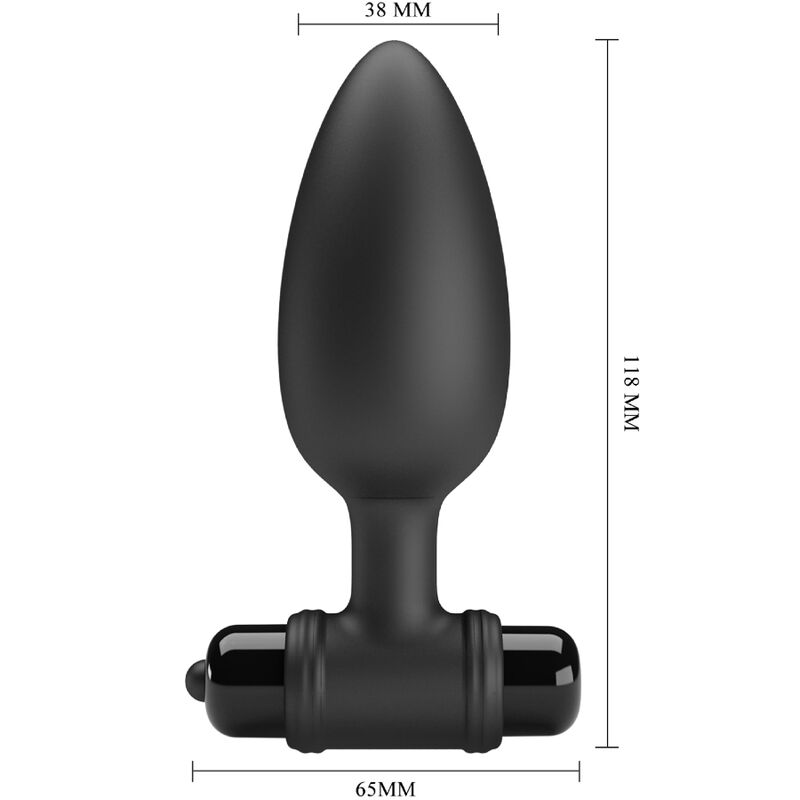 Plug Anal Vibrant 10 Modes Noir - Pretty Love