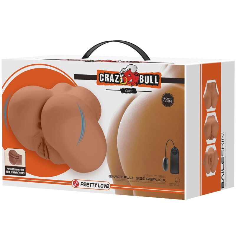 Masturbateur Crazy Bull Luna Double Entrée Vibrant - Crazy Bull