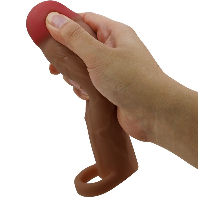 Extension Pénis Pretty Love Réaliste +5cm Marron - Pretty Love
