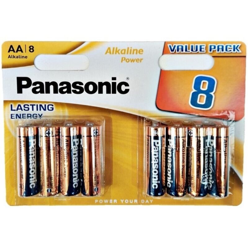 Piles AA alcalines LR6 Bronze blister x8 - Panasonic - PANASONIC