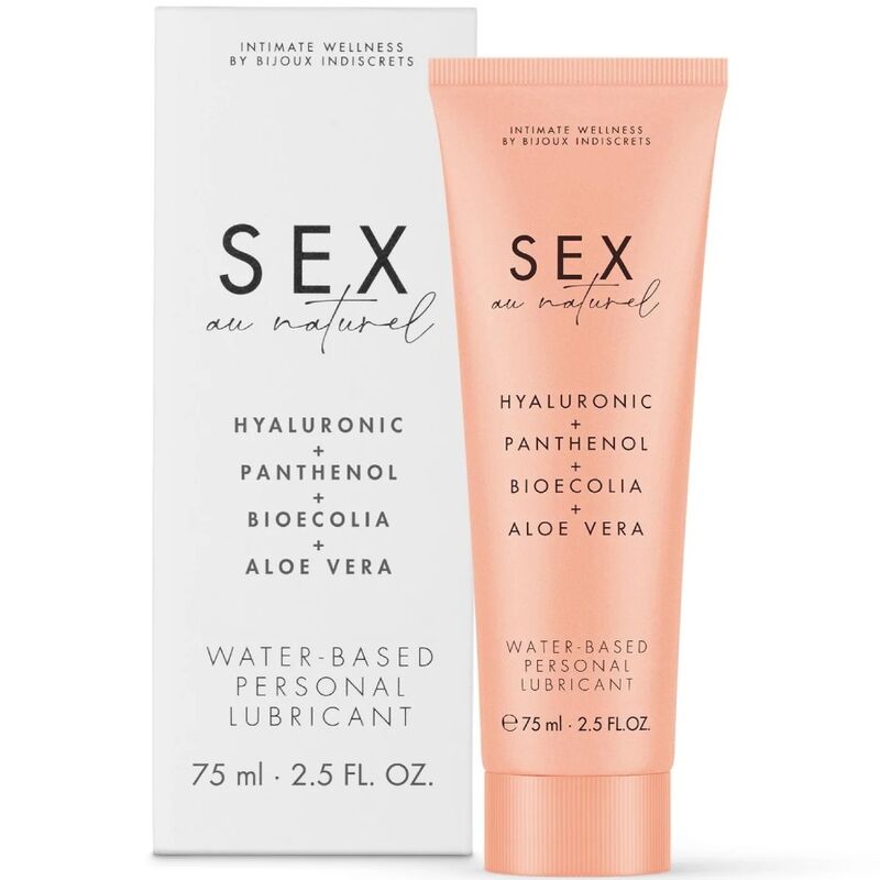Bijoux Indiscrets - Lubrifiant à base d’eau au Naturel - 75 ml