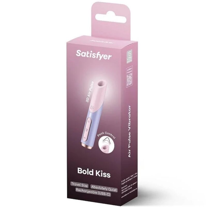 Stimulateur Clitoridien Bold Kiss Rouge à Lèvres - Satisfyer
