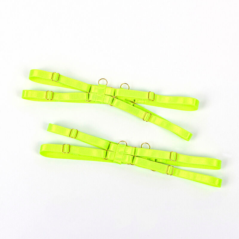 Ensemble lingerie soutien-gorge collier vert fluorescent S/M - Subblime - SUBBLIME SETS