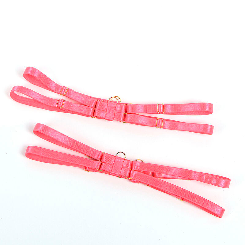 Ensemble lingerie soutien-gorge avec collier rose fluo L/XL - Subblime - SUBBLIME SETS