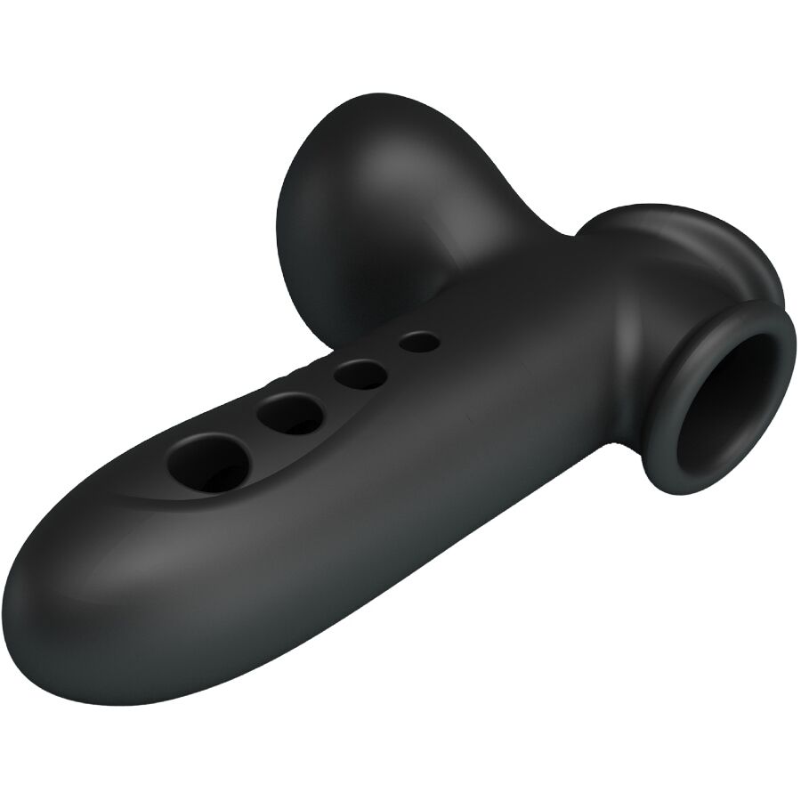 Gaine Pénis Gonflable Pretty Love Anneau Testiculaire Noir