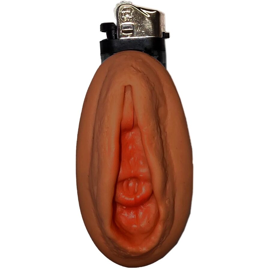 Briquet Fantaisie Forme Vagin Marron - Diablo Picante
